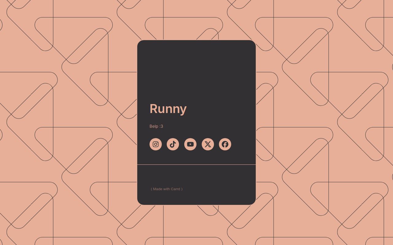 Carrd profile picture for @runny